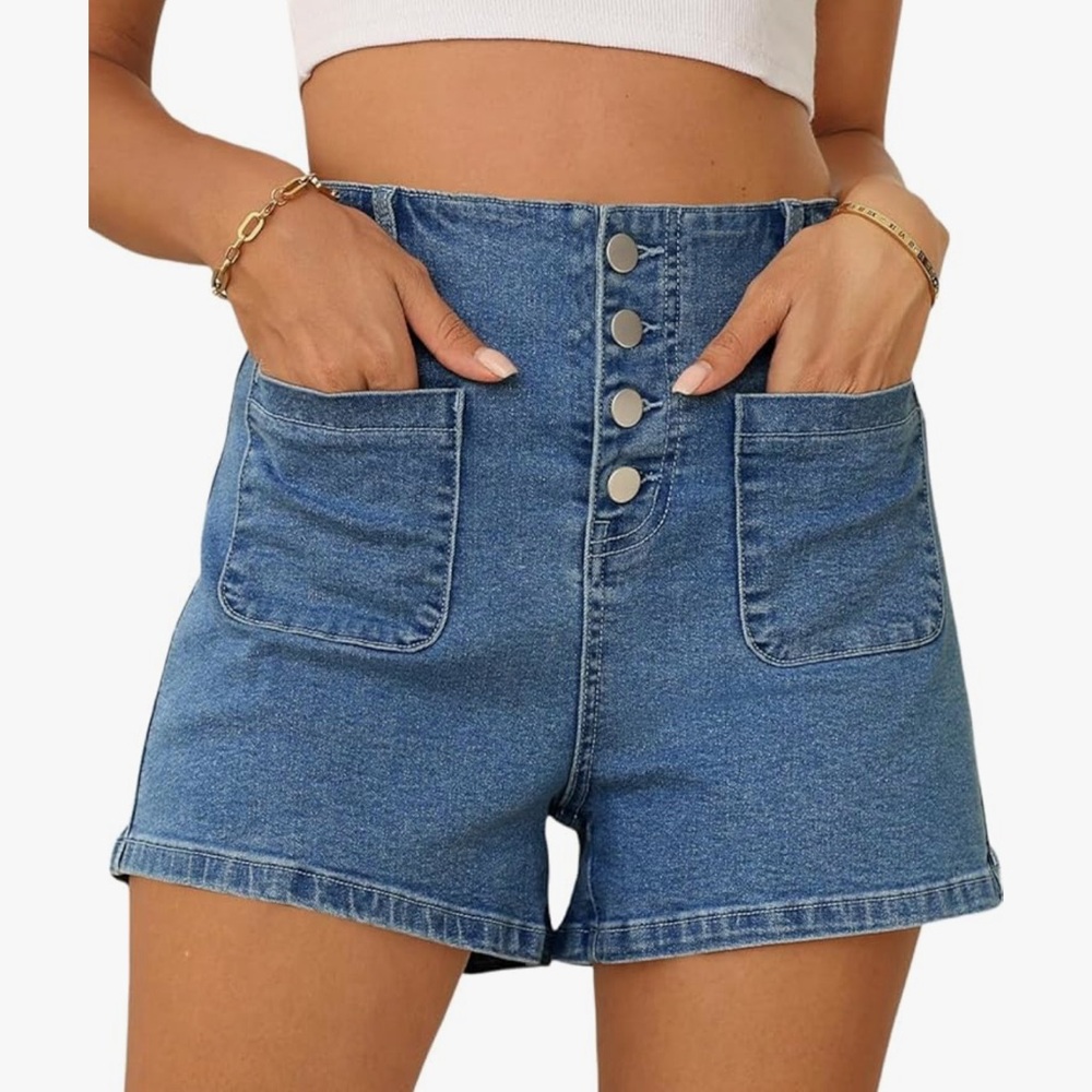 Denim High-Waisted Women Shorts